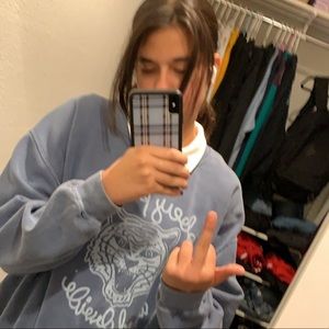 Wildflower plaid blue phone case